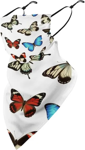 Miniatura 20 de Bufanda triangular reutilizable con cinta elástica para las orejas, protección solar UV