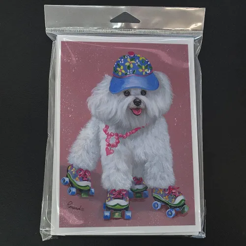 Miniatura 107 de Caroline's Treasures PPP3013GCA7P - Tarjetas de felicitación y sobres para mascotas de Basset Hound Teacher, paquete de 8 tarjetas en blanco