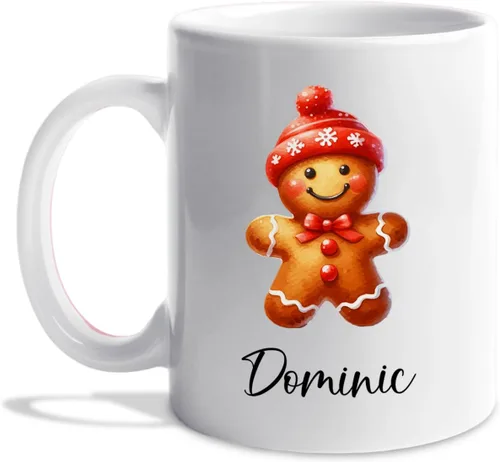 Miniatura 32 de Taza de café de Papá Noel con nombre personalizado – Taza de Papá Noel personalizada, 11 onzas y 15 onzas, bonita taza de cerámica blanca regalo