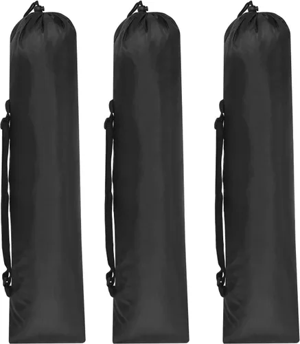 PATIKIL Paquete de 3 bolsas de repuesto para sillas de campamento de 28 x 8 pulgadas, nailon negro plegable para silla de campamento con asa para