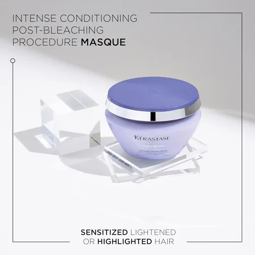 Miniatura 2 de Kerastase Rubio Absolu Cicaextreme - Mascarilla acondicionadora para cabello débil y sensibilizado después del blanqueamiento, repara y nutre