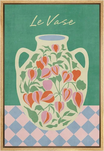 Miniatura 48 de SIGNFORD Lienzo impreso para pared, acuarela, floral, retro, abstracto, naturaleza, desierto, ilustraciones florales botánicas, arte moderno