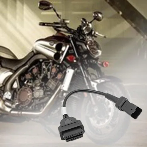 Miniatura 6 de 4 Pin a 16 Pin Cable adaptador OBD2 diagnóstico de fallas de motor y detector se adapta para la programación de ECU de motocicletas Ducati