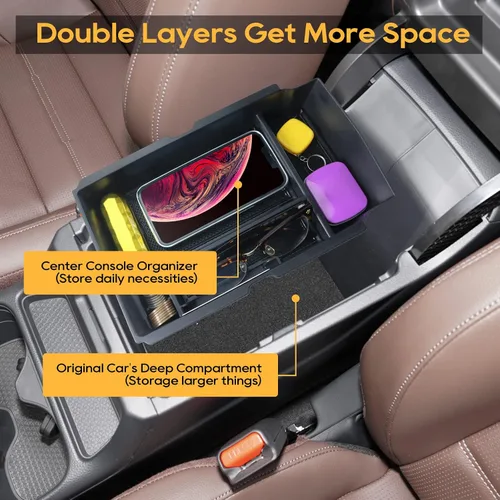 Miniatura 3 de LFOTPP 2023 2024 2025 2026 CRV Organizador de consola central para Honda CRV Bandeja de consola para Honda CRV EX/EX-L/Hybrid Sport/Hybrid