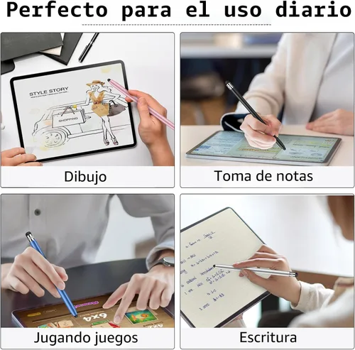 Miniatura 5 de Digiroot - Lápiz capacitivo para pantalla táctil, 4 lápices capacitivos para iPad, alta sensibilidad y precisión, apto para iPhone/iPad Pro/tabletas