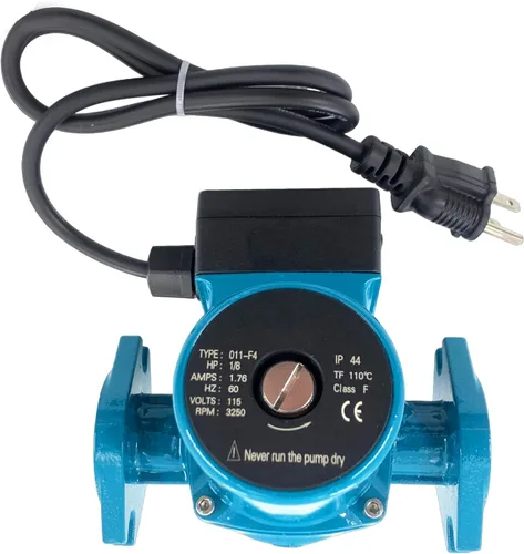 Miniatura 2 de 0011-F4 Bomba de circulación de hierro fundido 1/8HP 115V 31GPM compatible con sistemas de calefacción y refrigeración Taco/Calefacción