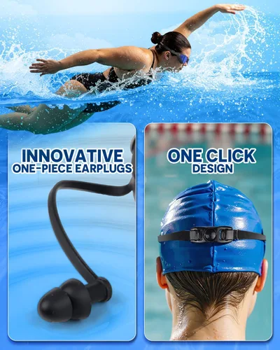 Miniatura 5 de Swim Goggles 2 Pack, Anti Fog&UV Rimless Wide View Gradient Swimming Goggles for Adult, No Leak for Men Women Beach Galjanoplastia azul y chapado