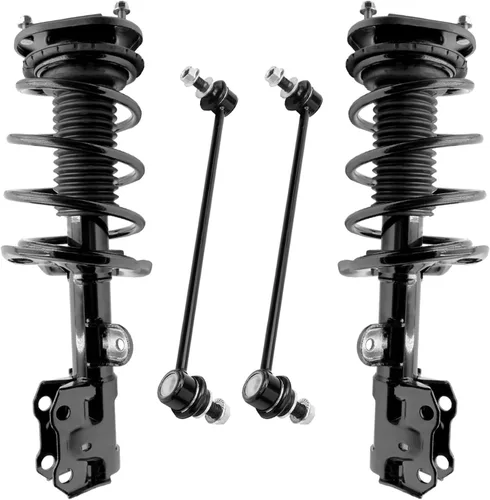 Miniatura 88 de Detroit Axle - Kit de puntales delanteros 2WD para Ford F-150 2005-2008 Lincoln Mark LT 2005-2008, 2 puntales con muelle helicoidal, 2 enlaces