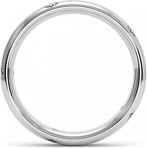 Miniatura 3 de FACETS JEWELS Anillo de boda VVS1 blanco completo de 0.50 quilates para mujeres y niñas, solitario simple corte redondo, regalo de San Valentín