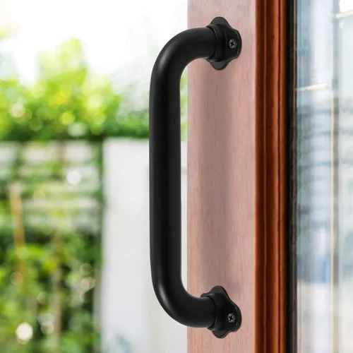 Miniatura 3 de Barandillas de mano para escaleras de montaje en pared de 12 pulgadas para interiores, pasamanos de tubo de metal de 1 pie, barandilla de seguridad