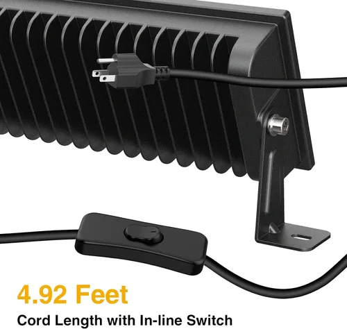 Miniatura 3 de Onforu Paquete de 1 luces LED para tienda, 100 W, 14000 lm, luces de trabajo LED ultra brillantes, luz de garaje blanca de 6500 K, iluminación