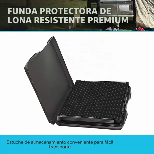 Miniatura 3 de Renogy - Paneles solares portátiles de 200W 12V en maleta con controlador de carga impermeable de 20A, panel solar plegable de 200 vatios con patas