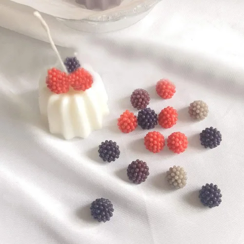 Miniatura 6 de Molde de fruta de silicona 3D de morera y frambuesa, 32 agujeros, pequeño, fresa, chocolate, galletas, postre, horneado, bricolaje, arcilla epoxi