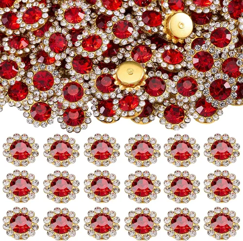 Miniatura 7 de 160 diamantes de imitación para coser de 0.472 pulgadas, base de metal, diamantes de imitación para coser en ropa, zapatos, aretes, cinturón