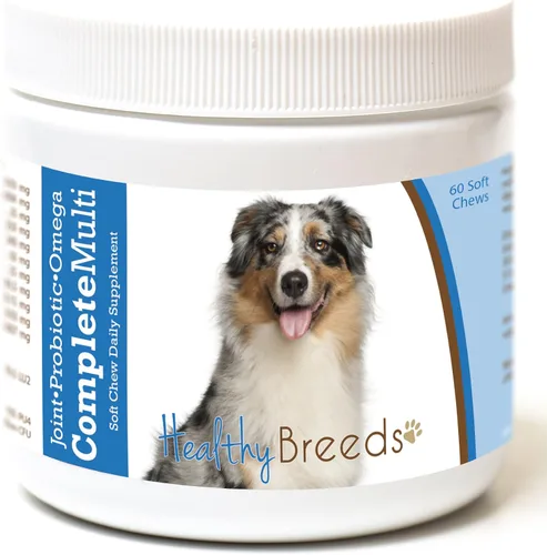 Miniatura 199 de Healthy Breeds Pug todo en uno multivitamínico suave masticable 60