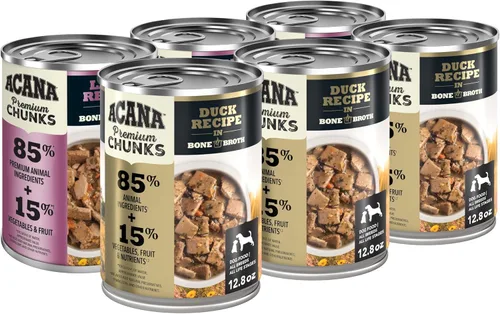 Miniatura 15 de ACANA Premium Trozos en Caldo de Hueso Sin Granos Comida Húmeda para Perros Receta de Ternera 12.8 onzas Latas (12 Unidades)