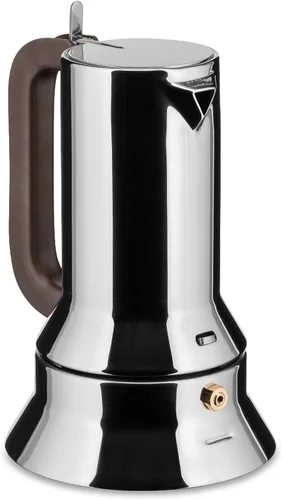 Miniatura 2 de Alessi 9090/3 - Design Stovetop Espresso Cafetera de acero inoxidable 18/10, pulido con espejo, 3 tazas