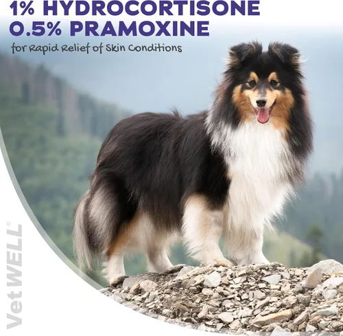 Miniatura 2 de VetWELL Spray de hidrocortisona para perros y gatos – Alivio de picazón en la piel de puntos calientes, picaduras, rasguños, piel irritada