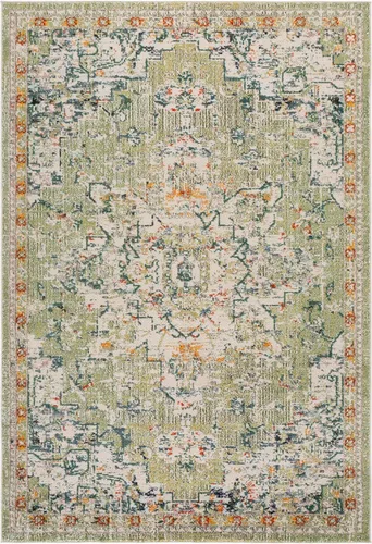 Miniatura 45 de Safavieh Madison Collection (MAD473M) Tapete redondo de 4 pies, azul y azul claro, diseño chic y bohemio desgastado de medallón, no pierde fibras