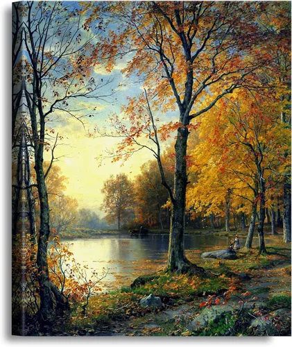 Miniatura 605 de A&T ARTWORK Campo de trigo con cipreses de Van Gogh Las reproducciones de arte clásico mundial, impresiones en lienzo giclée para decoración