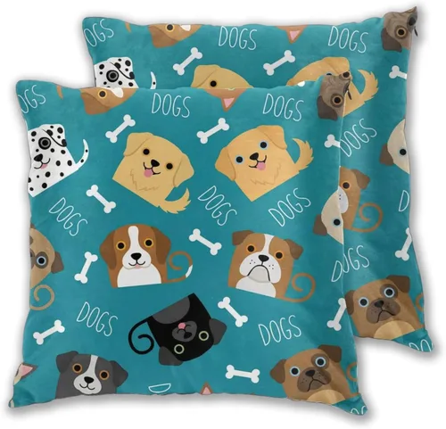 Miniatura 16 de Juego de 2 fundas de almohada para sofá, oficina, dormitorio, decoración del hogar, 18 x 18 pulgadas