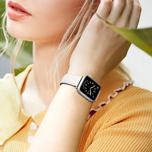 Miniatura 7 de correas compatibles con Apple Watch de 1.49, 1.57, 1.65 y 1.73 pulgadas; correa de repuesto de cuero auténtico compatible con Apple Watch Series 5