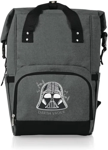 Miniatura 8 de PICNIC TIME Disney Lilo and Stitch On The Go - Mochila enfriadora con tapa enrollable, con aislamiento de lados suaves, con capacidad de 30 a 42 gris