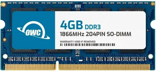 OWC 4GB DDR3L 1866 PC3L-14900 CL13 1Rx8 204-pin 1.35V módulo de memoria RAM SODIMM no ECC compatible con Synology NAS DS218+ DS418play DS620slim