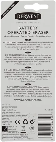Miniatura 3 de Derwent, borrador que funciona con batería (2301931), Negro