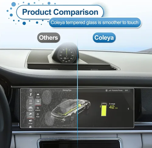 Miniatura 6 de Protector de pantalla Panamera 2017 2018 2019 2020 2021 2022 para Porsche Panamera pantalla táctil de 12.3 pulgadas, protector de vidrio templado