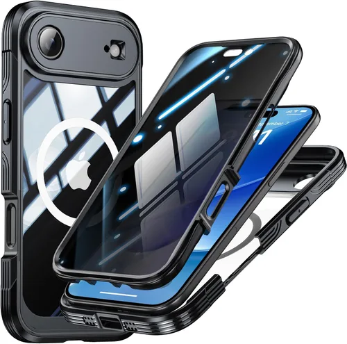 Miniatura 18 de TOPF&B Funda de privacidad para iPhone 17 Pro Max, compatible con MagSafe, funda magnética para iPhone 17 Pro Max, protector de pantalla de Negro