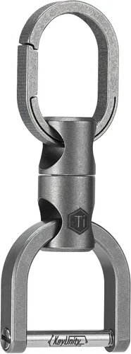 Miniatura 7 de KeyUnity Titanium Swivel Key Ring Keychain Connector