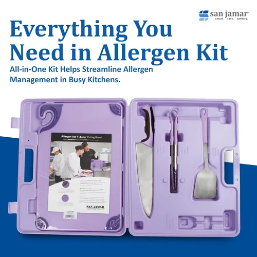 Miniatura 5 de Carlisle FoodService Products Saf-T-Zone - Kit de cocción de alérgenos – Sistema de preparación de alimentos codificado por colores con tabla