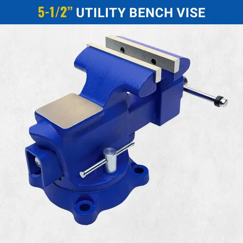 Miniatura 2 de Tornillos de banco y tubo en combinación, de utilidad, de Yost, 5.5 pulgadas, Azul, 1