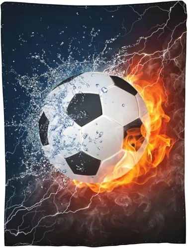 Miniatura 13 de Manta de Tiro de Fútbol Americano Deporte Genial, Súper Suave y Cálida, Mantas de Cama para Sofá, Dormitorio, Oficina, Automóvil, Manta de Franela
