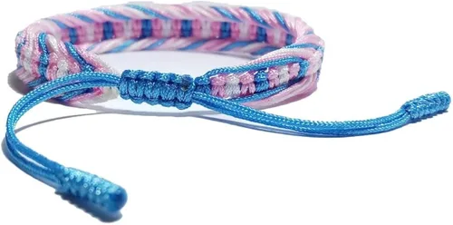 Miniatura 2 de LAMIBEE Pulsera tibetana con diseño de pansexualidad bisexual LGBT Proud Love Brazaletes de cuerda de amuleto y bohemio para mujeres y hombres hilo