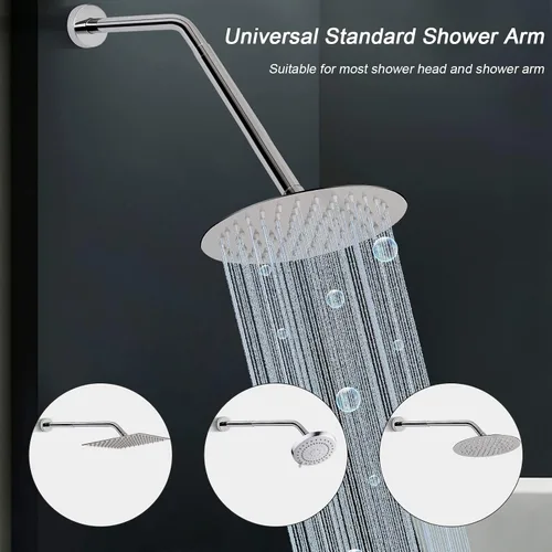 Miniatura 6 de Brazo de Extensión para Cabezal de Ducha, Extensor de Ducha con Salida de Agua - Reduce la Altura Existente, Extensión de Tubería de Ducha