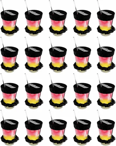 Miniatura 14 de Nightcap Coletero Cubrevasos - El Coletero Reutilizable para Prevención de Adulteración de Bebidas Como se Vio en Shark Tank Negro