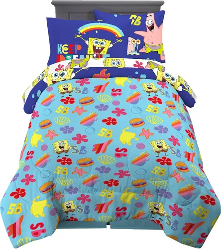 Miniatura 169 de Franco - Juego de edredón y sábanas supersuaves con funda, para niños, 7 piezas, tamaño matrimonial, Five Nights At Freddy's Cinco noches en Freddy's