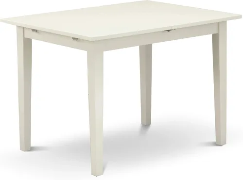Miniatura 8 de East West Furniture NOVA5-LWH-W - Juego de mesa de comedor de 5 piezas, incluye una mesa de cocina rectangular con hojas de mariposa y 4 sillas