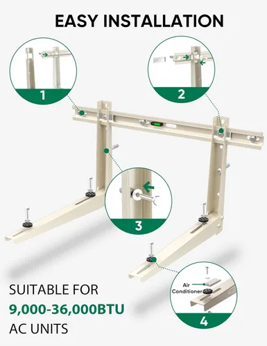 Miniatura 3 de Soporte de montaje en pared mini dividido: soporte de CA de montaje en pared para exteriores 9000-36000 BTU Mini Split aire acondicionado
