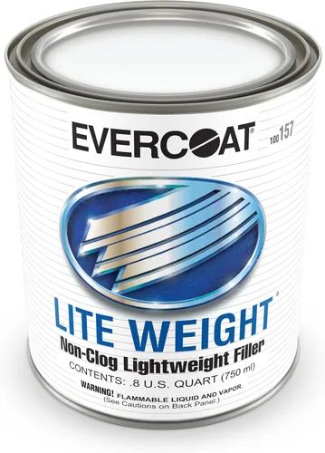 Evercoat Lite Weight Body Filler - Masilla para Carrocería Liviana sin Obstrucciones para Aluminio, Fibra de Vidrio y Más - 25.36 Fl Oz