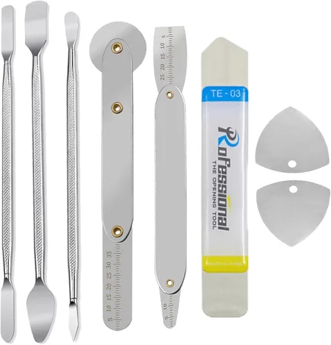 Spudger - Kit de herramientas de palanca, herramienta de apertura de 8 piezas, kit de herramientas de metal Spudger, herramienta ultrafina y abierta