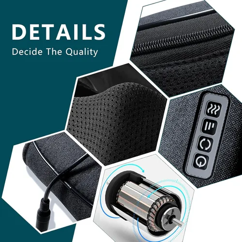 Miniatura 8 de Mo Cuishle Shiatsu Masajeador de Cuello y Espalda con Calor – Amasamiento Profundo para Hombro y Cuello – Regalo Ideal para Hombres, Mujeres, Mamá