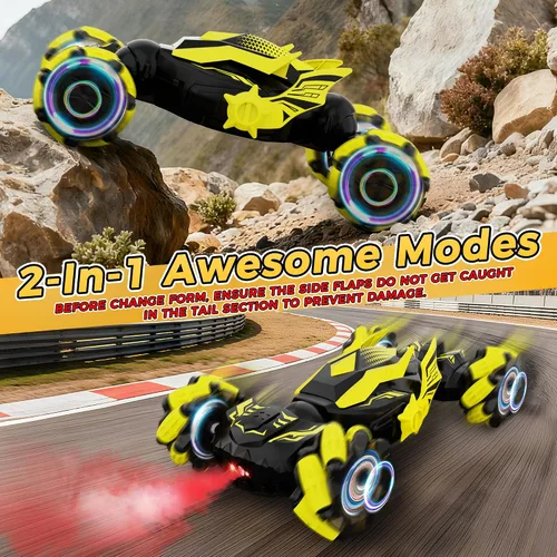 Miniatura 3 de Auto de acrobacias RC con detección de gestos, juguetes para niños de 6 a 12 años, auto controlado por gestos de la mano con control remoto