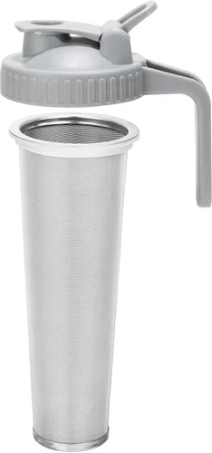 Miniatura 7 de Filtro de café de preparación en frío con tapa de pico vertedor para frasco Mason de boca ancha de 32 oz, colador de acero inoxidable 304 con anillo