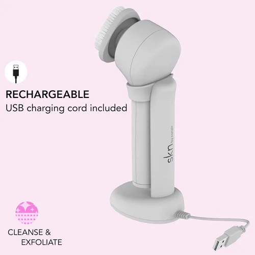 Miniatura 5 de skn by Conair Daily Glow Cepillo de limpieza facial, cepillo facial todo en uno, incluye 3 accesorios intercambiables para una limpieza completa