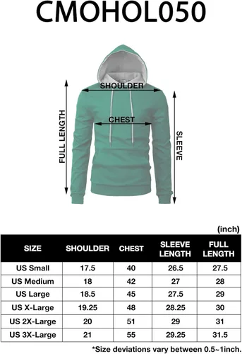Miniatura 6 de H2H - Sudadera casual para hombres ajustada de manga larga con capucha diseño básico y ligera