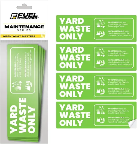 Miniatura 12 de Adhesivo de reciclaje para contenedores de basura, resistente, solo reciclaje, apto para 3 a 5 años para interiores y exteriores, resistente