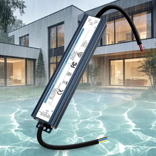 Miniatura 17 de Transformador LED de 12 V 60 W impermeable IP67, controlador LED ultra delgado de 110 V CA a 12 V CC 5 A 60 vatios convertidor de bajo voltaje LED